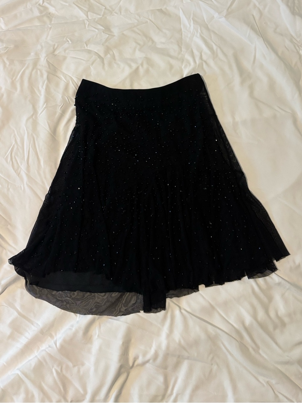 le chateau Black High-Low Sparkle Skirt